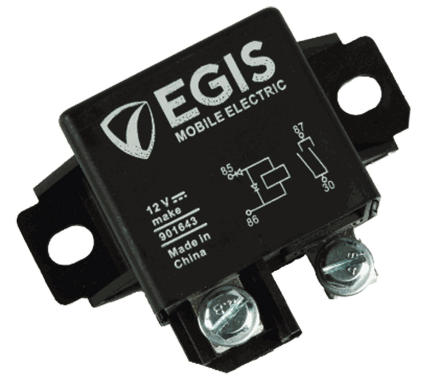 Egis Mobile Electric 901643 Power Relay, 12VDC, SPST, 75A, with Dual Diode Direct Replacement for TE V23232A0001X003